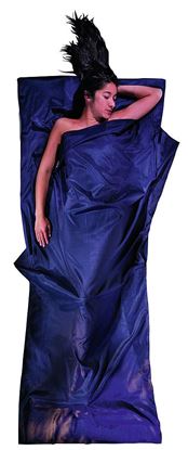 Lahka potovalna spalna vreča 220 x 90 cm tuareška svila / bombaž